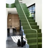 Optima pour bâtiment de grande hauteur Escalier en bois en marbre résistant aux tremblements de terre