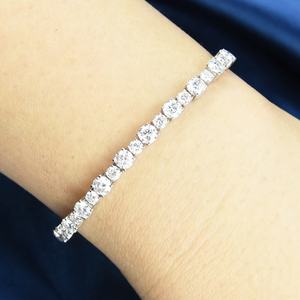 XINGYUE Factory Customize <b>Charm</b> <b>Bracelets</b> VVS Moissanite Tennis <b>Bracelet</b> 925 Sterling <b>Silver</b> Moissanites Gemstone Chain - Product Image 4