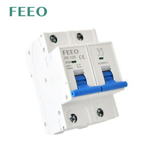 Pour disjoncteur Miniature FE-125 FEEO 1P 2P 3P 4P AC MCB CE 230V/415V 125A capacité de coupe maximale 10kA Icu DIN Rail Mounti - Product Image 3