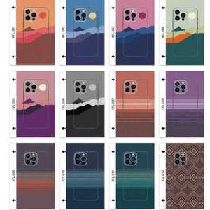 Película Protectora para Teléfono Móvil Serie KFL Todo Incluido, Diseño Artístico con Patrón de Paisaje en Degradado, Se Adapta a Múltiples Modelos. - Product Image 1