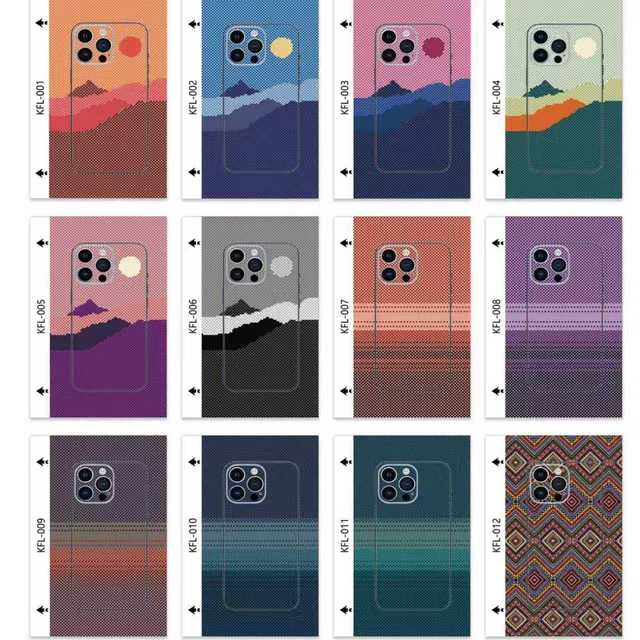 All-inclusive KFL Series Mobile Phone Back Film Artistic Pattern Gradient Landscape Design Adapts to Multiple Models.