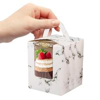 Boîtes à cupcakes simples avec fenêtre de cuisson, vente directe