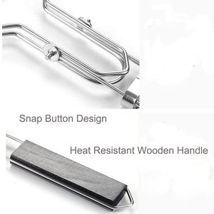 Cesta de parrilla de pescado grande de acero inoxidable a prueba de herrumbre, parrilla de barbacoa, accesorios de cocina para cocina, regalo del Día del Padre - Product Image 6