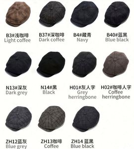 หมวกเบเร่ต์ผ้าทวีดขนสัตว์สำหรับผู้ชายสุดหรู ขายส่ง พร้อมซับในบุผ้านวมลายสก็อต ปิดหู กันหนาว แฟชั่นหมวกทรงนิวส์บอย สำหรับใส่ลำลองหรือเล่นกีฬา - Product Image 2