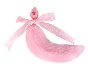 Waterproof for Women Anal <strong>Plug</strong> Butt <strong>Plug</strong> Silicone <strong>Cat</strong> Paw Bow Tail - Product Image 1