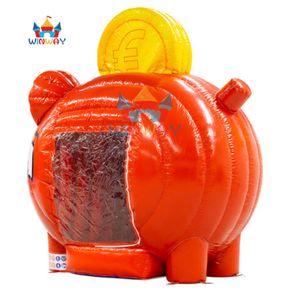 Machine à argent gonflable Piggy Bank - Cabine attrape-argent pour carnaval, événements promotionnels et jeux de fête pour enfants - Product Image 3