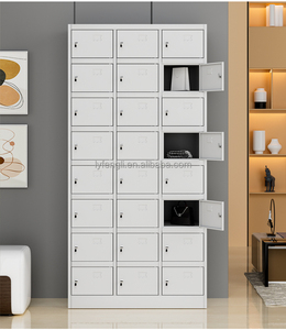 Modern 24-<b>Box</b> Personal Steel Storage Locker with Key-Lock Gym <b>Filing</b> Cabinet for Offices Knock-Down Structure - Product Image 5