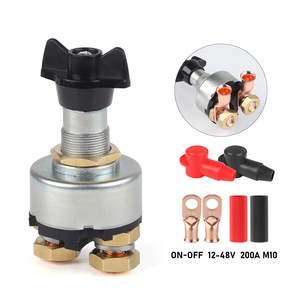 Interruptor giratorio 12-48V 200A M10 de encendido/apagado para uso en automóviles, barcos y embarcaciones marinas - Product Image 2