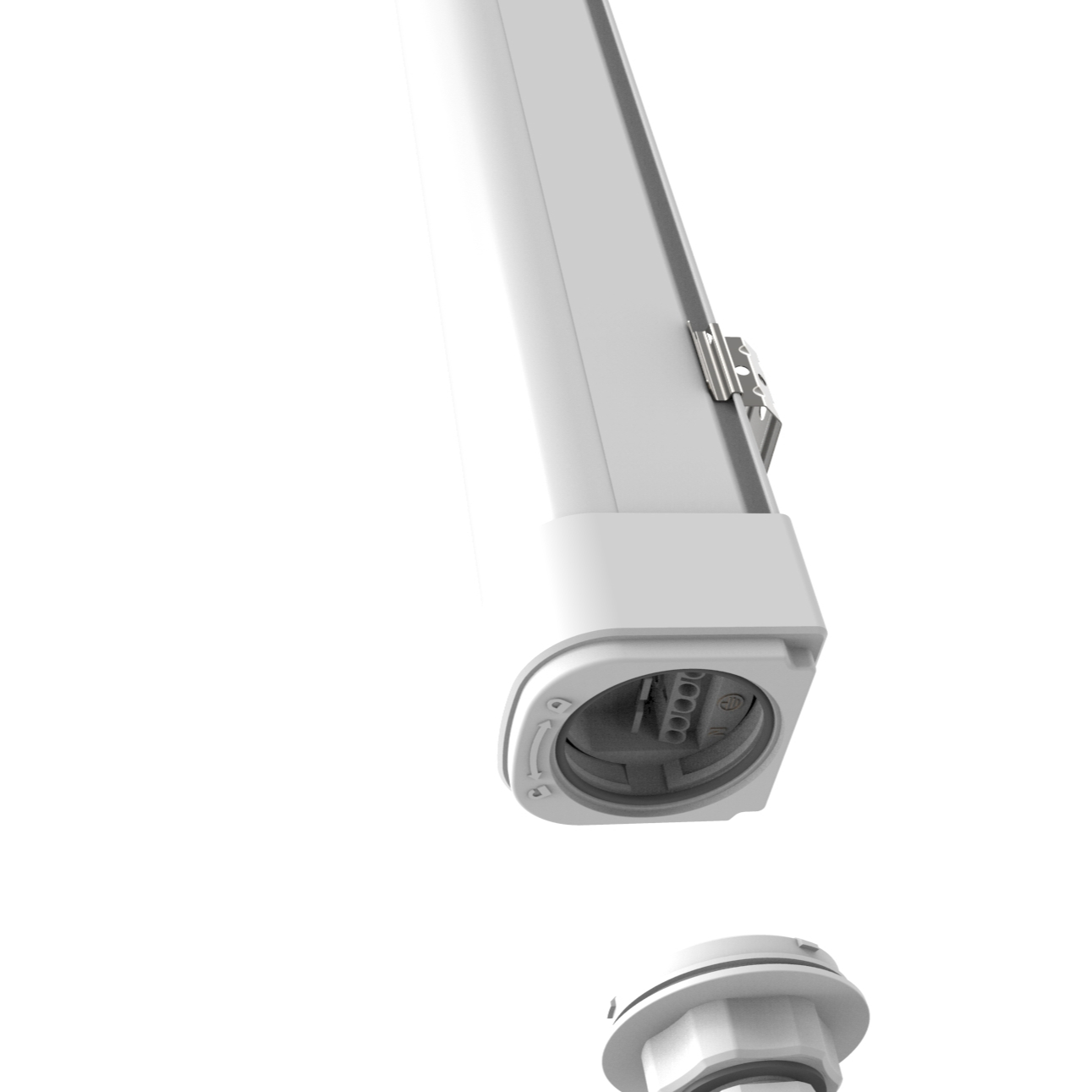 Экструзионное водонепроницаемое освещение project ip66 ik10, класс I, корпус ПК 15 Вт 50 Вт 6000 лм