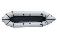 Vente en gros bateau gonflable 2.7m pas cher de haute qualité 2 personnes Packraft PVC Kayak Packraft pour l'expédition fluviale