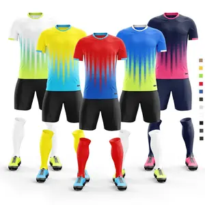 Lidong Thailand Quality Customization Supplier Red Black Soccer Jersey Football Soccer Wears Jerseys For Football