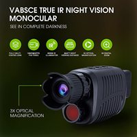 DT28 monokular penglihatan malam, layar 1.5 K Video 10X perbesaran Digital 7 tingkat IR 2.5 m tampilan dalam gelap malam penglihatan berburu cakupan