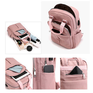 Custom Hot Product Newest Lightweight Mulit-colors Available Women Girls School Daypack <b>Backpack</b> With Usb Port <b>Backpack</b> - Product Image 5