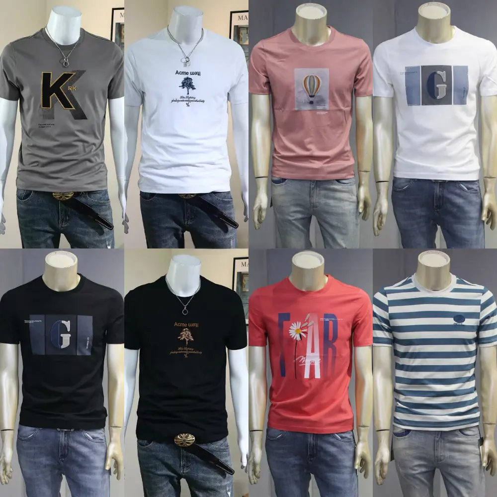 Übergröße Kleidung Herren T-Shirts Überwurf Herren Sublimation schwergewicht Übergröße T-Shirt lässig bedruckte Hemden für Herren gestrickt