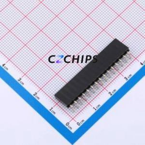 HC-PM254-8.5H-1x15PW Pin Socket Bent Lead Through Hole,P=2.54mm Connector 1x15P 2.54mm Square Hole Right Angle Insert - Product Image 2