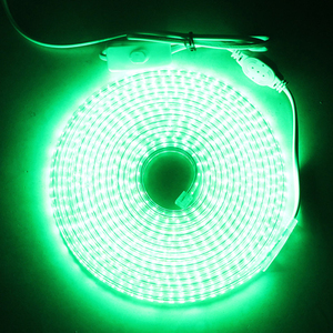 Luces LED superbrillantes de 220V para iluminación de cocina, tira de luz nocturna para debajo del armario, botón pulsador/regulador, enchufe de la UE - Product Image 2