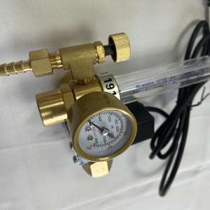 Usine directement vente vanne électromagnétique chauffage laiton 191 argon régulateur de <span class=keywords><strong>CO2</strong></span> 36V/220V avec débitmètre - Product Image 3