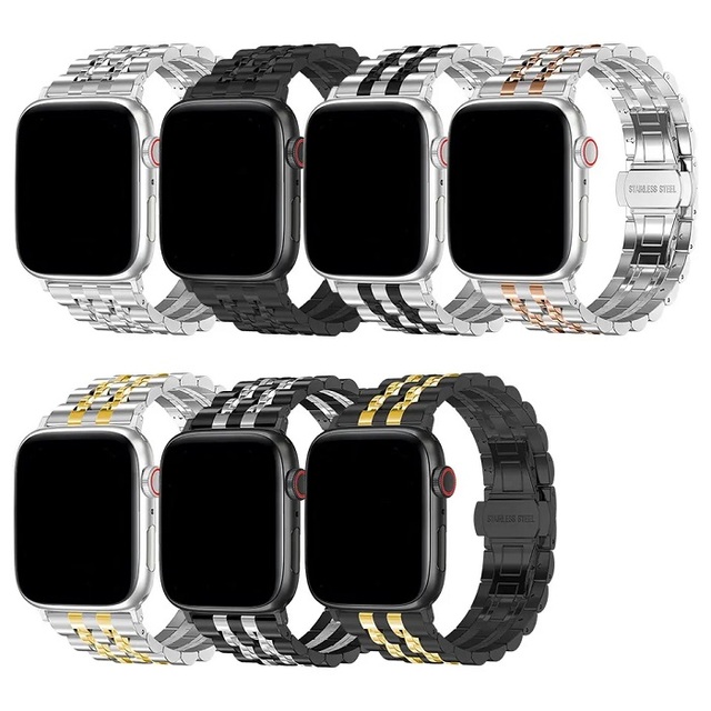 Hot Selling Watch Accessories Stainless Steel Chain Band Replacement Smart Watch Band for Apple Watch Series 8/9/10/11/Ultra/SE