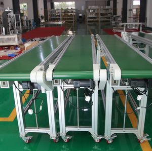 Esd çelik tel plastik alüminyum taşıma konveyör bandı bölme modüler tasarlanmış esnek montaj hattı tezgah ayarlanabilir - Product Image 5