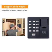 Cerradura de Puerta Biométrica ZK Teco X6 con Teclado de Seguridad Independiente, Lector de Huellas Dactilares RFID, Lector de Tarjetas Inductivas de 125 kHz