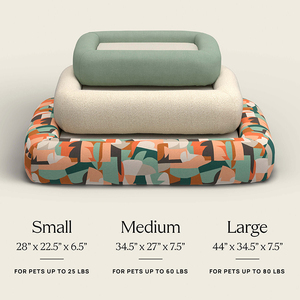 Vom Hersteller Anpassbares Orthopädisches Luxus-Hundebett aus Bouclé mit Hochdichtem Memory-Schaum, Farbe und Muster nach Wunsch - Product Image 3