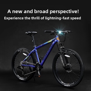 Vélo de montagne rouge à cadre rigide de 29 pouces, cadre en alliage d'aluminium pour adulte, selle ergonomique, frein à disque double ultra-léger, vitesse variable, VTT - Product Image 4