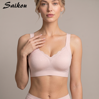 Nouveau soutien-gorge confortable grande taille push-up à couvrance totale pour femme, avec soutien doux, dos en U, sans couture et invisible