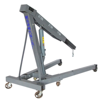 Grue à moteur hydraulique pliable d'occasion de 1,5 tonne, 3 tonnes
