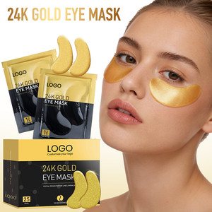 Marque privée Patchs pour les yeux en or 24 carats Produits de soin de la peau au collagène Masques pour les yeux anti-cernes et anti-poches - Product Image 1