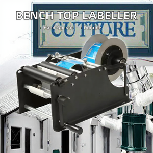 Máquina Etiquetadora Manual de Metal para Frascos de Mascotas, Botellas de Agua, Copas de Vino, Empaques de Papel - de Sobremesa con Pantalla Táctil Ecológica - Product Image 3