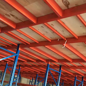 Mezzanine industri kustom, <span class=keywords><strong>Platform</strong></span> penyimpanan gudang baja dengan desain tangga terintegrasi - Product Image 3