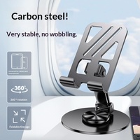 Support de téléphone pliable et rotatif entièrement en métal, support de bureau mécanique de qualité supérieure pour regarder des vidéos, diffusion en direct, tablette universelle