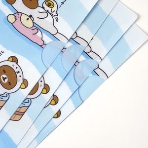 Bán buôn phim hoạt hình tài liệu L Shape PVC Pocket A4 Pp nhựa thư mục tập tin - Product Image 6