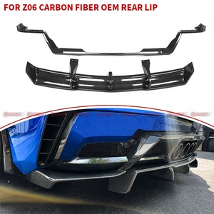 Diffuseur arrière en carbone sec compatible Chevrolet Corvette Z06, style OEM, amélioration aérodynamique, directement de l'usine - Product Image 4