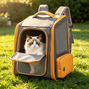 Dog <b>Cat</b> <b>Carrier</b> <b>Backpack</b> for Travel & Hiking, Breathable and Popular Pet Travel <b>Backpack</b> - Product Image 3