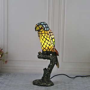 Tiffany American Retro Iron Wall Light Parrot Colored Glass E26 Base LED Light Outdoor Garden Home Corridor Decoración - Product Image 4