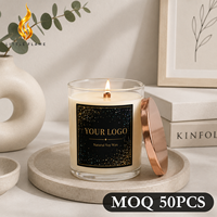 Bougie parfumée personnalisée LF avec logo, bougie d'aromathérapie haut de gamme à marque privée, parfum pour la maison et le spa, relaxation, OEM ODM