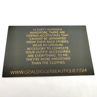 Carte de remerciement personnalisée avec logo en feuille d'or, carte de visite en papier revêtu, pièces