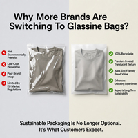 Sacs en papier glassine sur mesure pour la marque, enveloppes d'emballage translucides écologiques, compostables