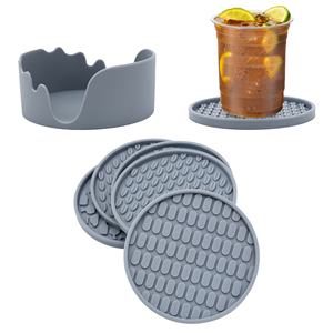 Nouvel ensemble de vaisselle d'extérieur en silicone à motif classique populaire, comprenant un bol, une tasse et une assiette à polir, idéal pour les mariages - Product Image 1