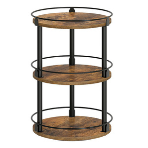 Ironwood Multi Layer <b>Rotating</b> Storage <b>Rack</b> Industrial Design For Kitchen Bathroom <b>Spice</b> Storage Freestanding 8-11.9 In Depth - Product Image 1