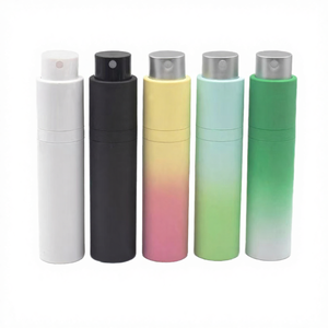 Custom 10ml 15ml 20ml Rotary <b>Spray</b> Pump Cylinder <b>Perfume</b> <b>Bottle</b> Makeup Remover Water Gradient ABS Body Cosmetic Packing Reusable - Product Image 4
