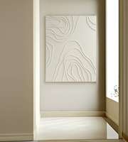 Classique blanc avec cadre peint à la main style simple art texture chambre hôtel peinture décorative