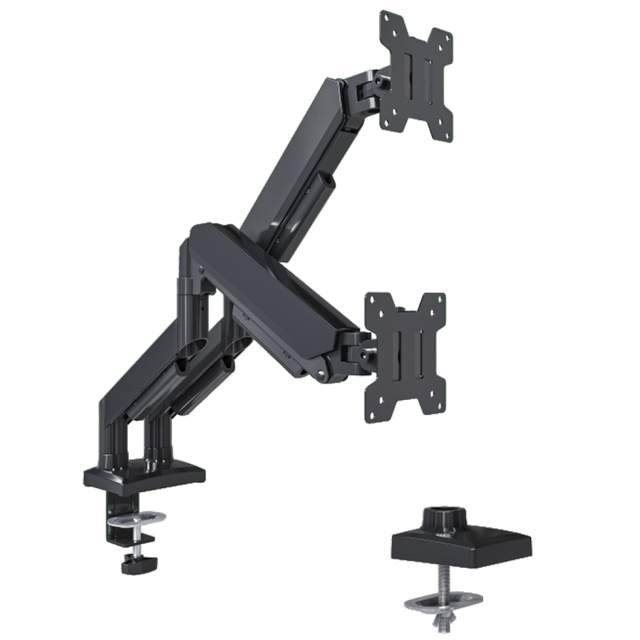 2026 NEW  Portable Monitor Arm for 10"-32" Screens Adjustable Computer Monitors Stand up to 20KG Dual Gas Spring Monitor Arm