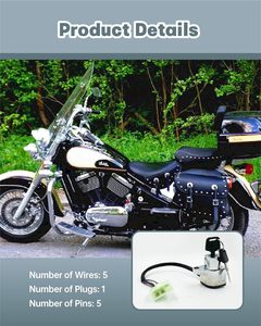 สวิตช์กุญแจสตาร์ทพร้อมกุญแจ ใช้ได้กับ <span class=keywords><strong>Kawasaki</strong></span> <span class=keywords><strong>Vulcan</strong></span> <span class=keywords><strong>400</strong></span> 500 800 900 |   ใช้ได้กับ EN400 EN500 VN400 VN800 VN900, คลาสสิค 27005-0032 - Product Image 4