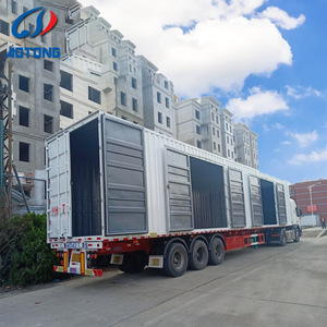 13m Side Wing Van Trailer Heavy Duty Tri Axle Box Trailer Precio bajo Cuerpo cerrado Acero Semirremolque para camiones - Product Image 4