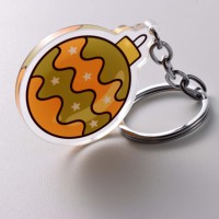 Porte-clés en acrylique sur le thème de Noël - Pendentif léger en forme de flocon de neige et de cloche pour un usage quotidien et comme cadeau