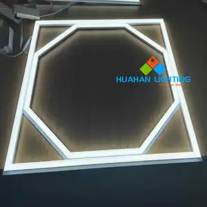 ऑफिस लाइटिंग नई डिजाइन थोक हॉट सेल स्क्वायर एलईडी पैनल लाइट अष्टकोण एलईडी फ्रेम पैनल लाइट