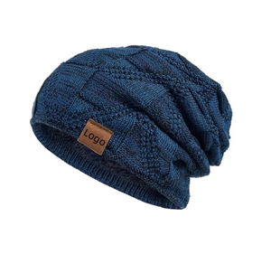 Gorro de punto unisex para invierno, forrado de lana, suave y cálido, gorro de esquí, gorro con visera, disponible en varios colores, de doble capa - Product Image 6