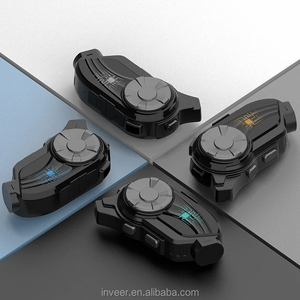 Inveer 7 người liên lạc với 1200m Bluetooth xe máy liên lạc tai nghe Mũ bảo hiểm tai nghe X7 động cơ liên lạc Mũ bảo hiểm phụ kiện - Product Image 3